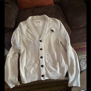 Abercrombie cotton button up mens cardigan